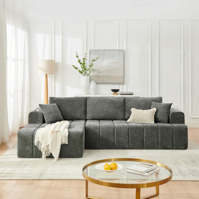 Jigipt L-Shaped Sectional Sofa image number 2