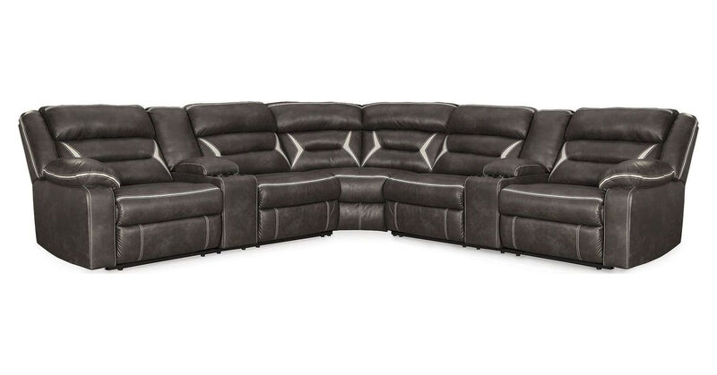 Kincord 3PC Power Reclining Sectional image number 0