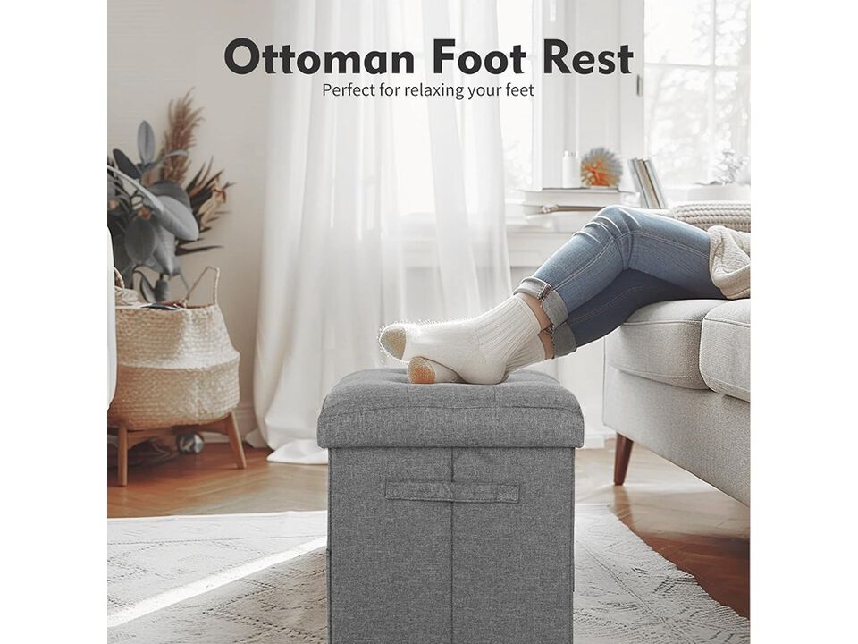 Foot Rest Stool with Thicker Foam Padded Seat