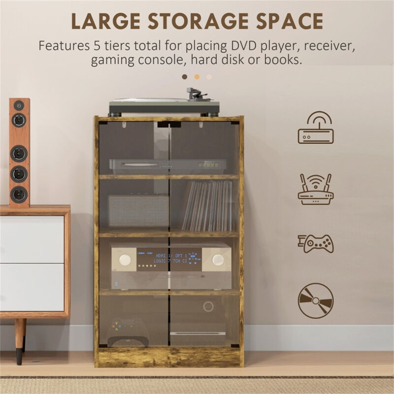 Storage Cabinet with Glass Display &ndash; Multi-Purpose Organizer for Home & Office image number 4