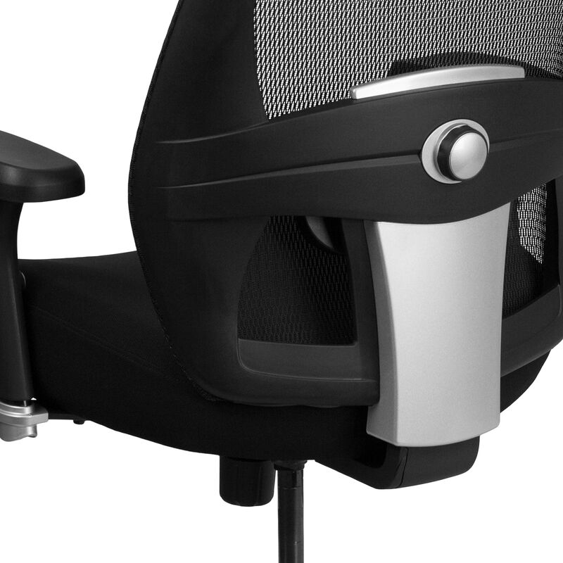 Flash Furniture 500 lb. Rated Black Mesh Executive Office Chair with Ratchet Back image number 8