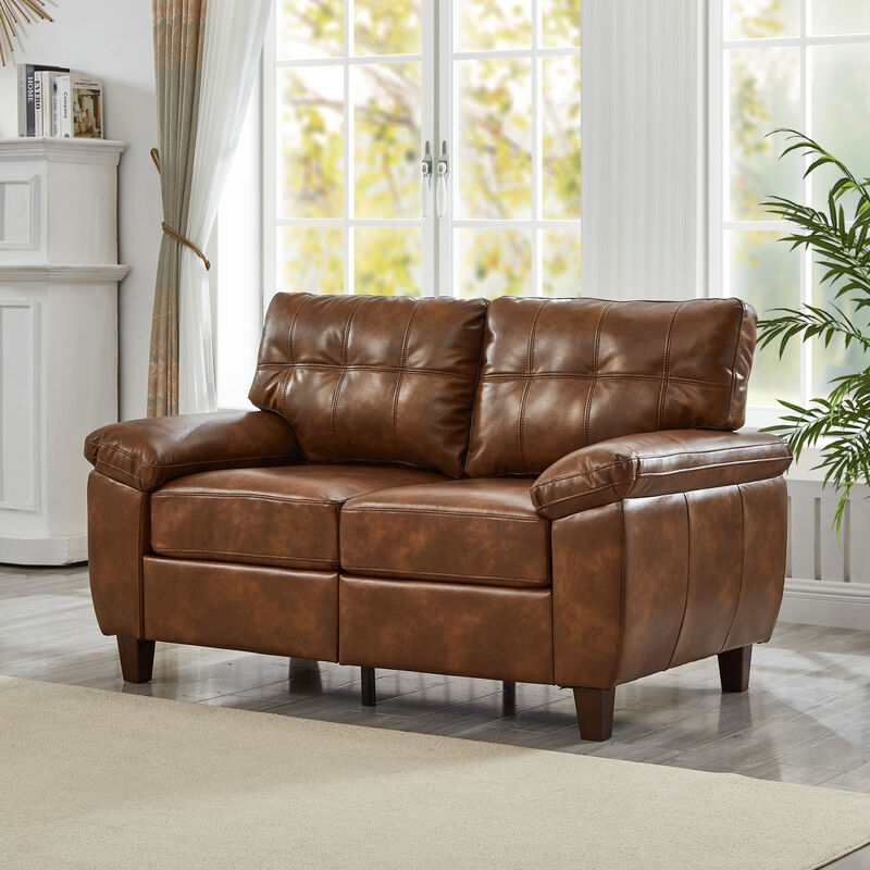 Mifnes PU Leather Loveseat image number 1