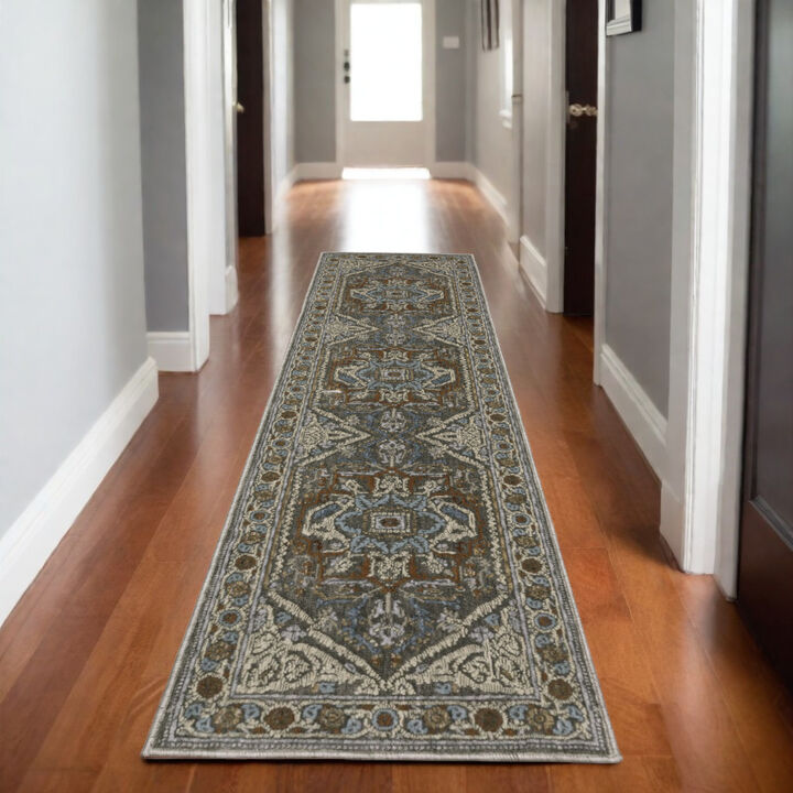 HomeRoots Medallion Area Rug