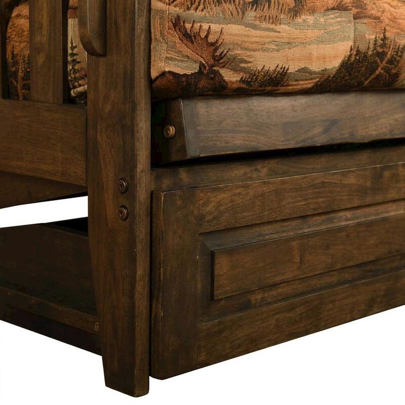 Tucson Frame-Rustic Walnut  Finish-Canadian Mattress-Storage Drawers image number 9