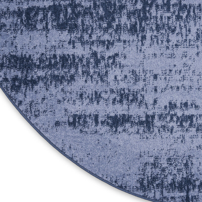 HomeRoots Round Abstract Indoor Outdoor Area Rug image number 3