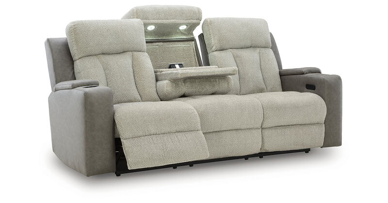Stately Check Power Reclining Sofa image number 2