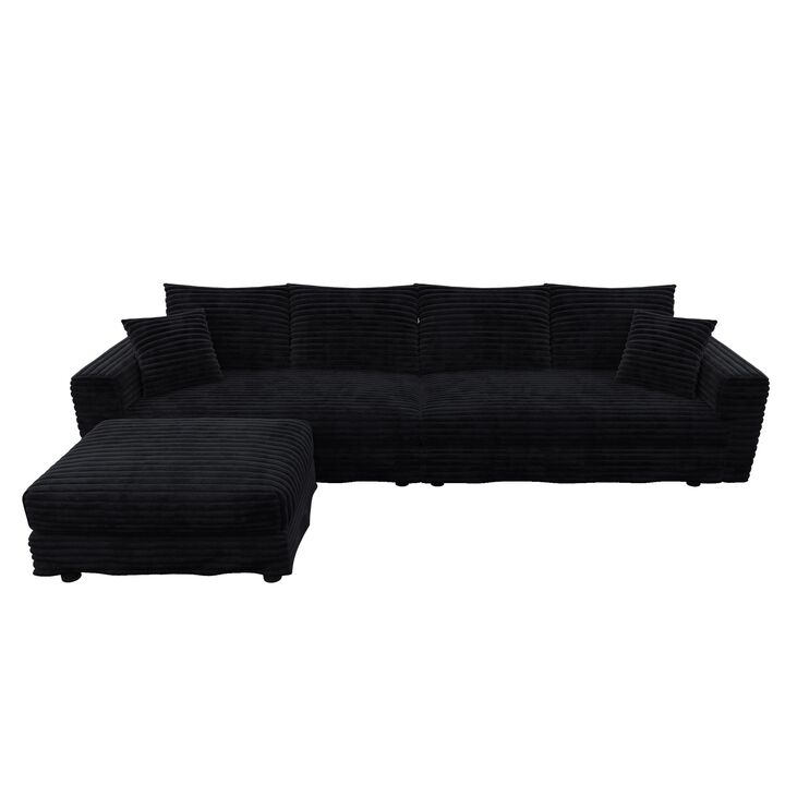 Zaklan Plush Corduroy Sofa