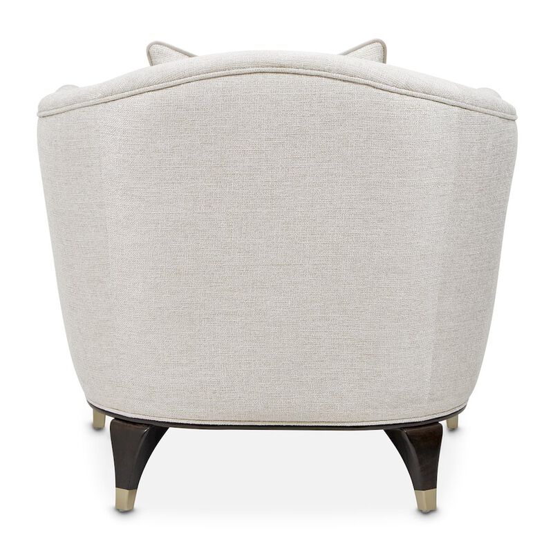 Michael Amini Paris Chic Matching Chair - Cremini/Espresso