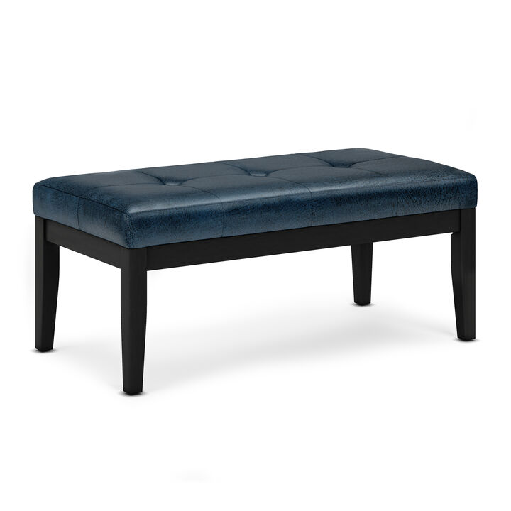Simpli Home Lacey Tufted Ottoman Bench