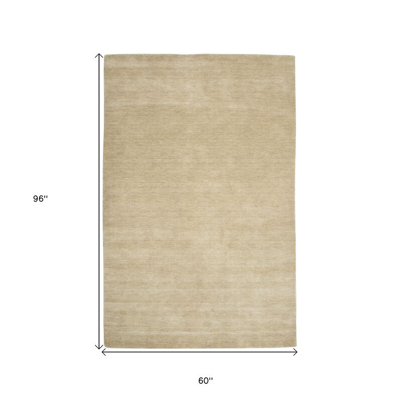 HomeRoots Wool Hand Woven Area Rug image number 5
