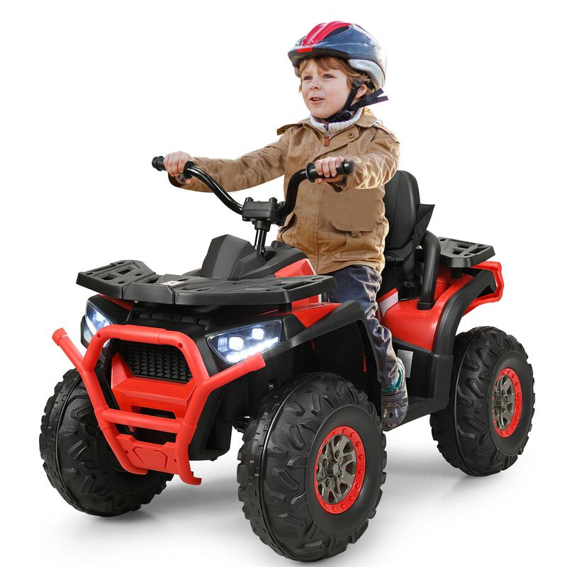 12V Kids Ride On ATV 4 Wheel Electric Vehicle with 2 Speeds and Lights image number 3