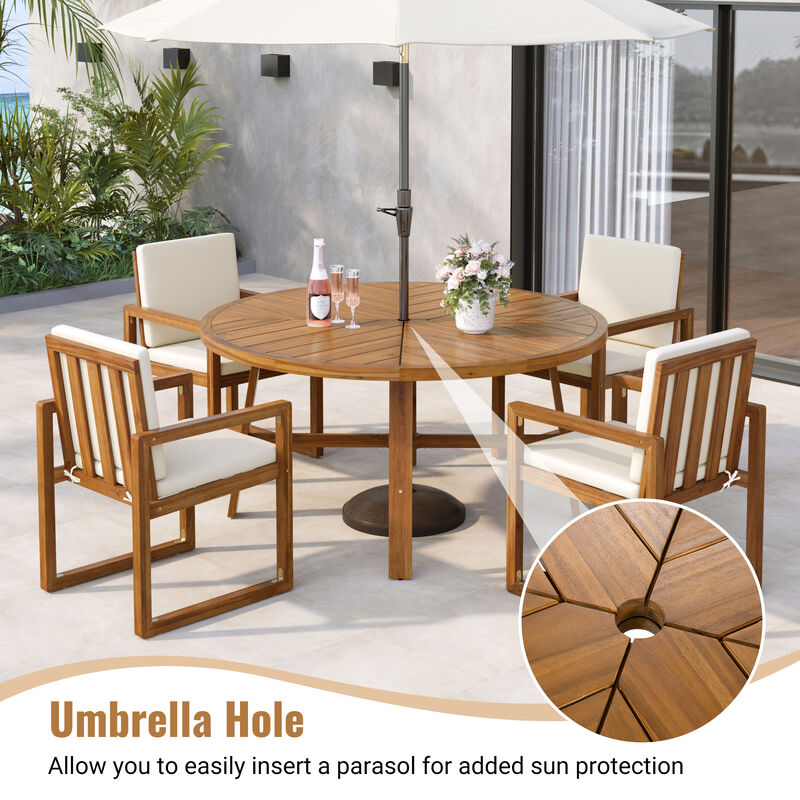 Merax 5-Piece Outdoor Patio Dining Set