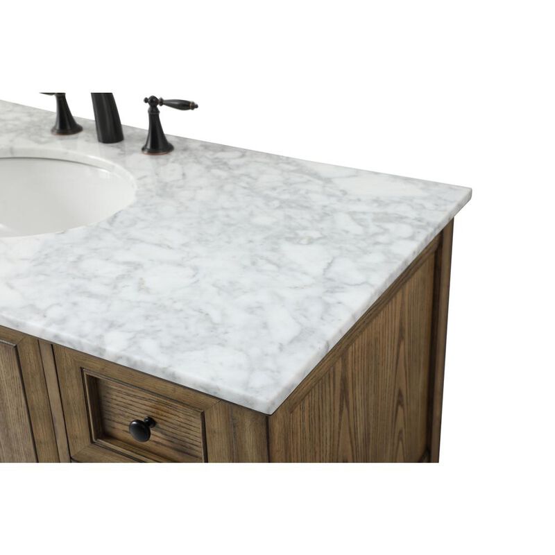 Elegant Kitchen and Bath 48 inch Single bathroom vanity in driftwood