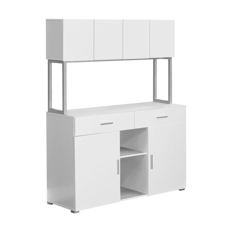Monarch Specialties Storage, Drawers, File, Office, Work, Laminate, Metal, White, Grey, Contemporary, Modern