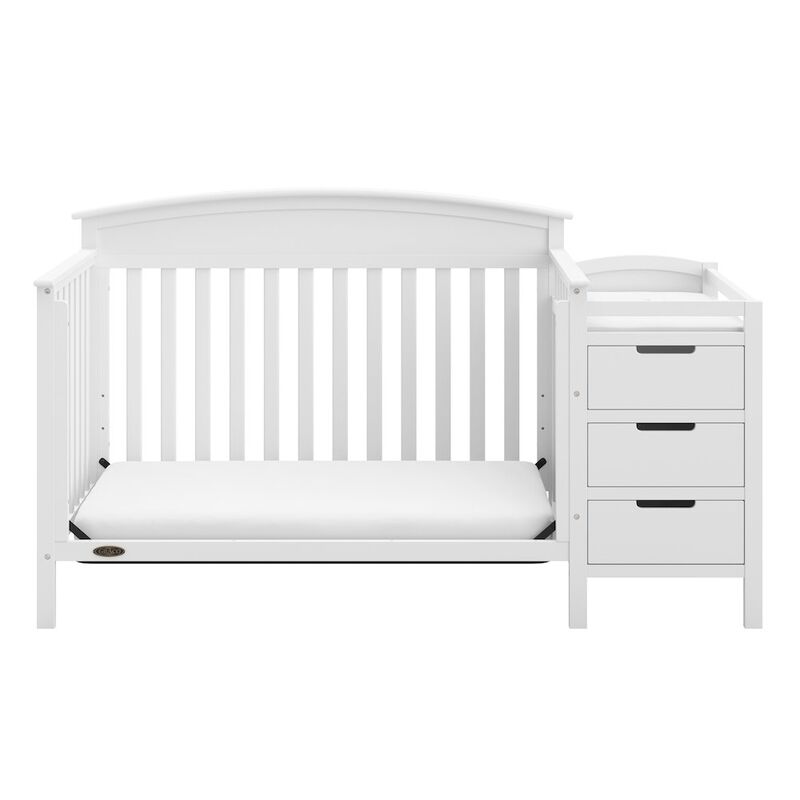 Graco Benton 4-in-1 Convertible Crib and Changer (White)