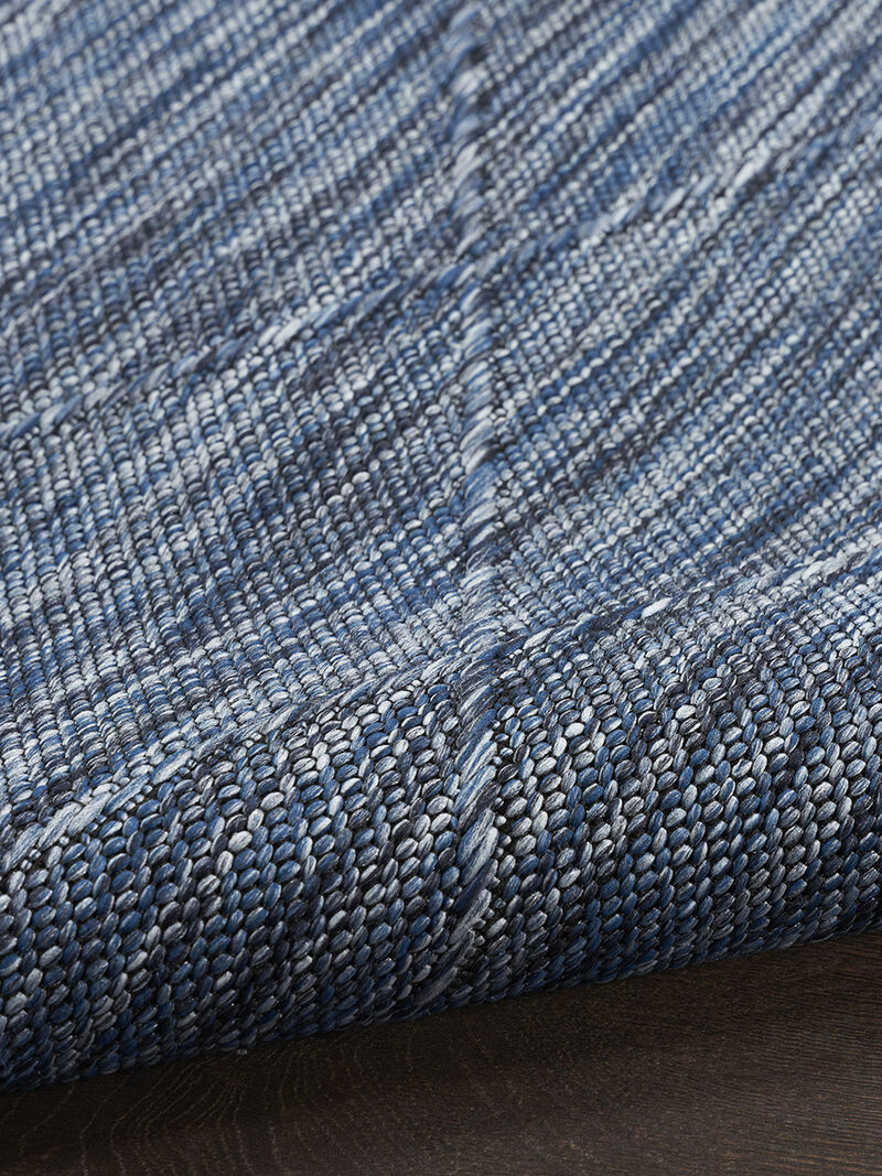 Washable Solutions WSL01 Navy/Blue 5' x 7' Rug