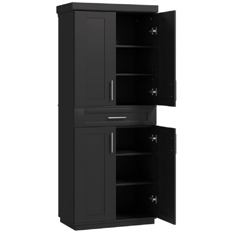 Compact Kitchen Storage Cabinet with Drawers and Doors image number 0