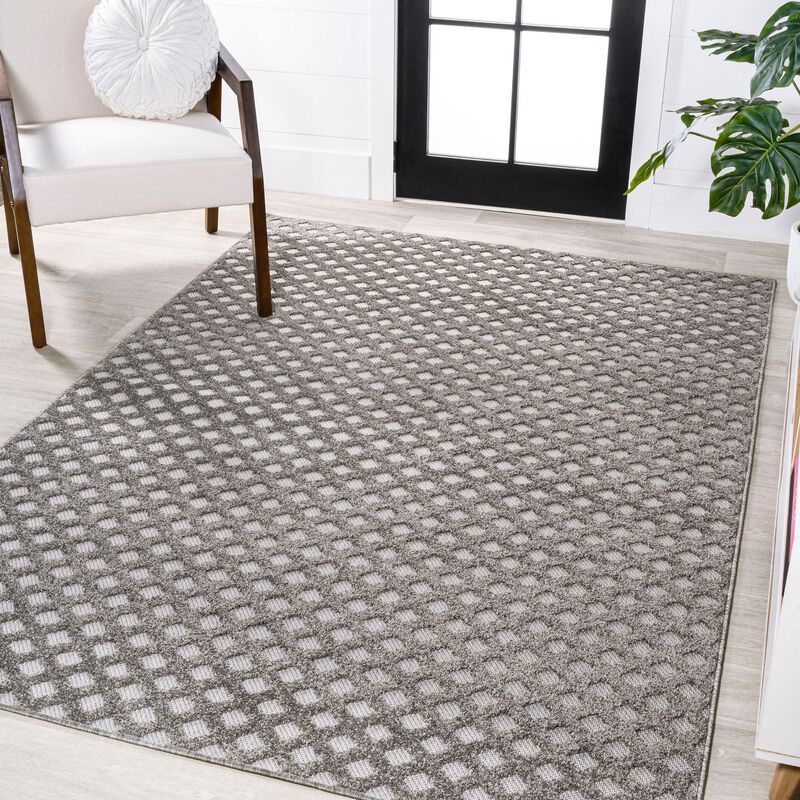 Rabat High-Low Pile Mini Diamond Trellis Area Rug