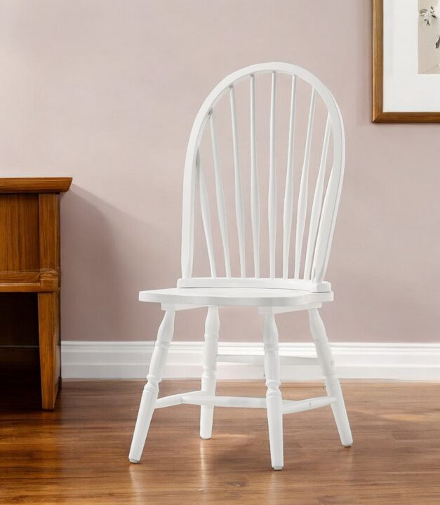 Solid Wood Windsor Back Dining Side Chair for Kitchen or Dining Room