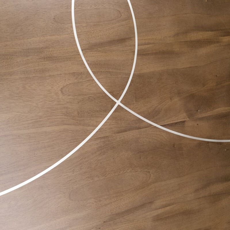 Michael Amini Villa&nbsp;Cherie Oval Dining Table - Hazelnut