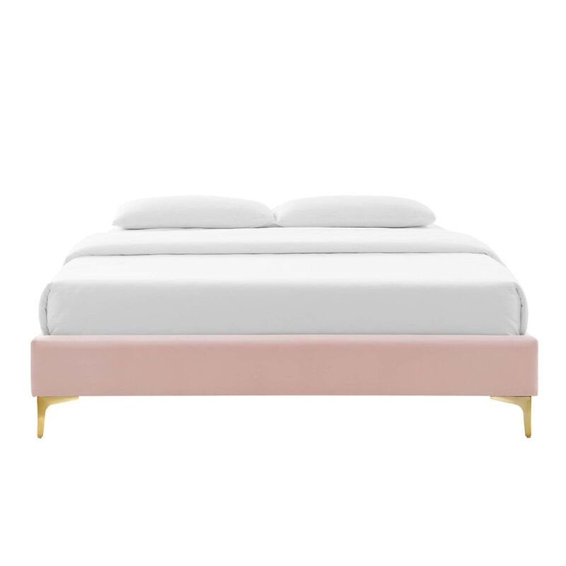Sutton Performance Velvet Queen Bed Frame image number 3
