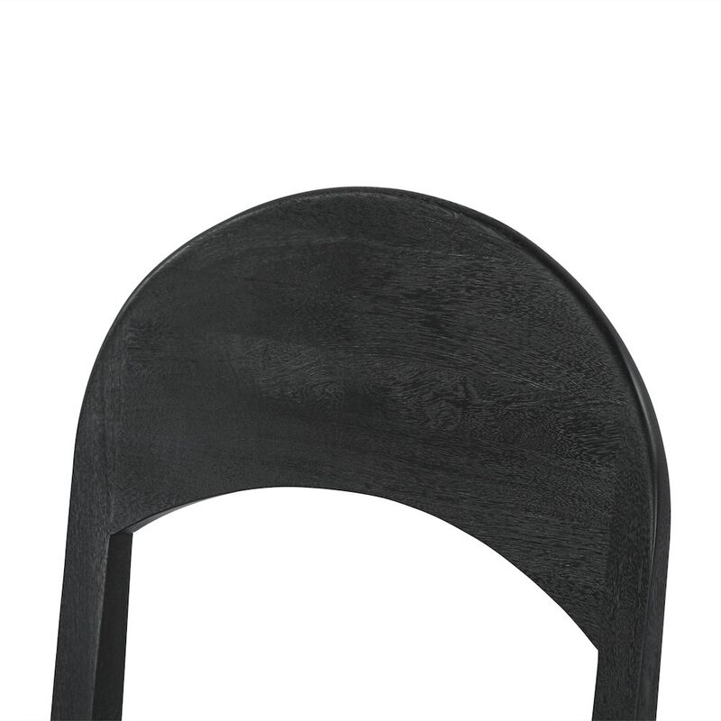 World Interiors Bakio 18" Upholstered Dining Chair in Black image number 5
