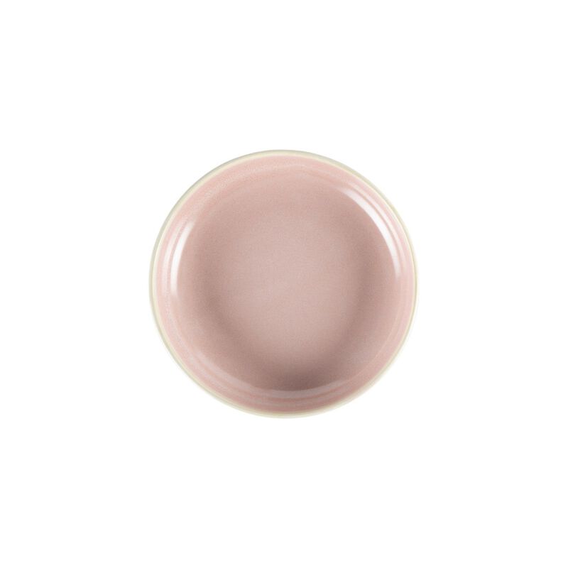 Pink Pott dia.9" h:1.75" 36 oz. Round Pink Porcelain Bowl (Set of 4)