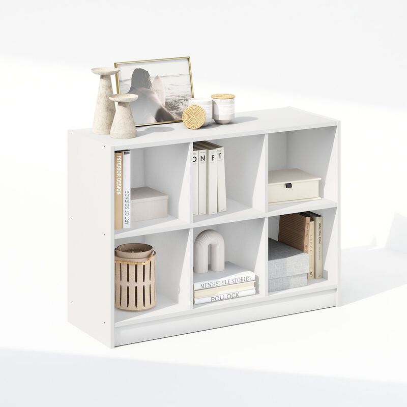 Basic 3x2 Cube Organizer Shelf Storage, Bookcase, White