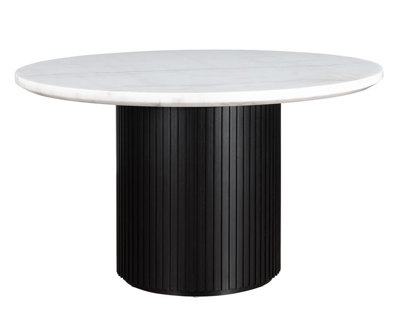 Colvin 52" Marble Dining Table in Black image number 0
