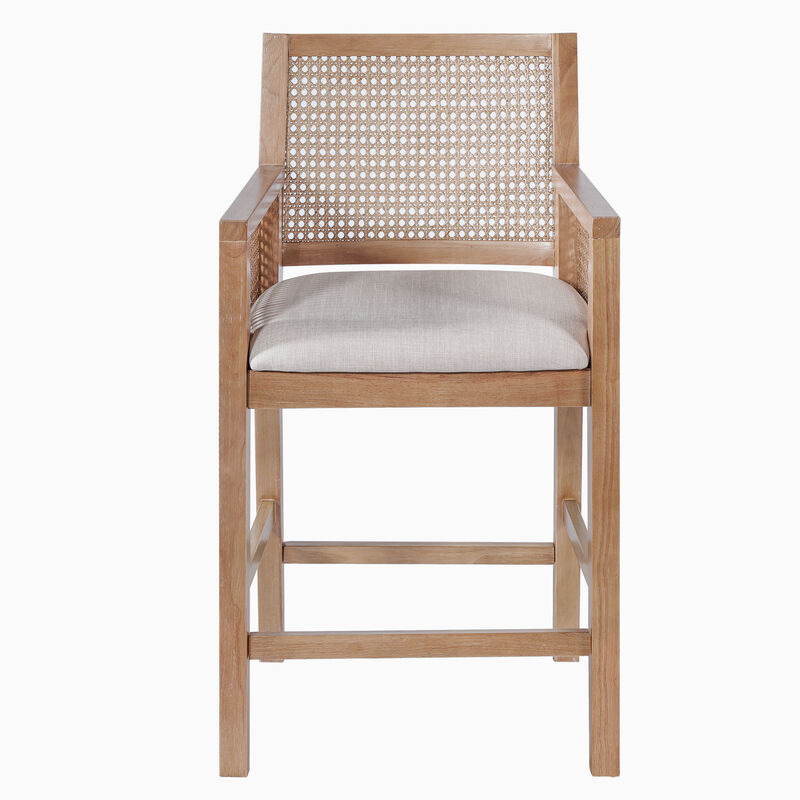 Merax French Country Rattan Bar Stool Set