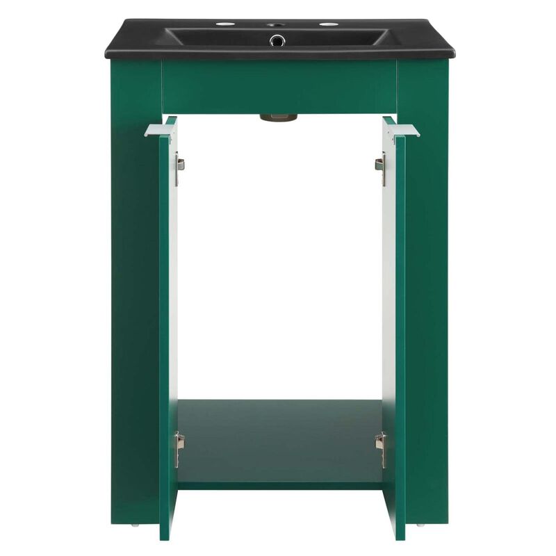 Modway Maybelle Bathroom, 24" Vanity, Green Black image number 4
