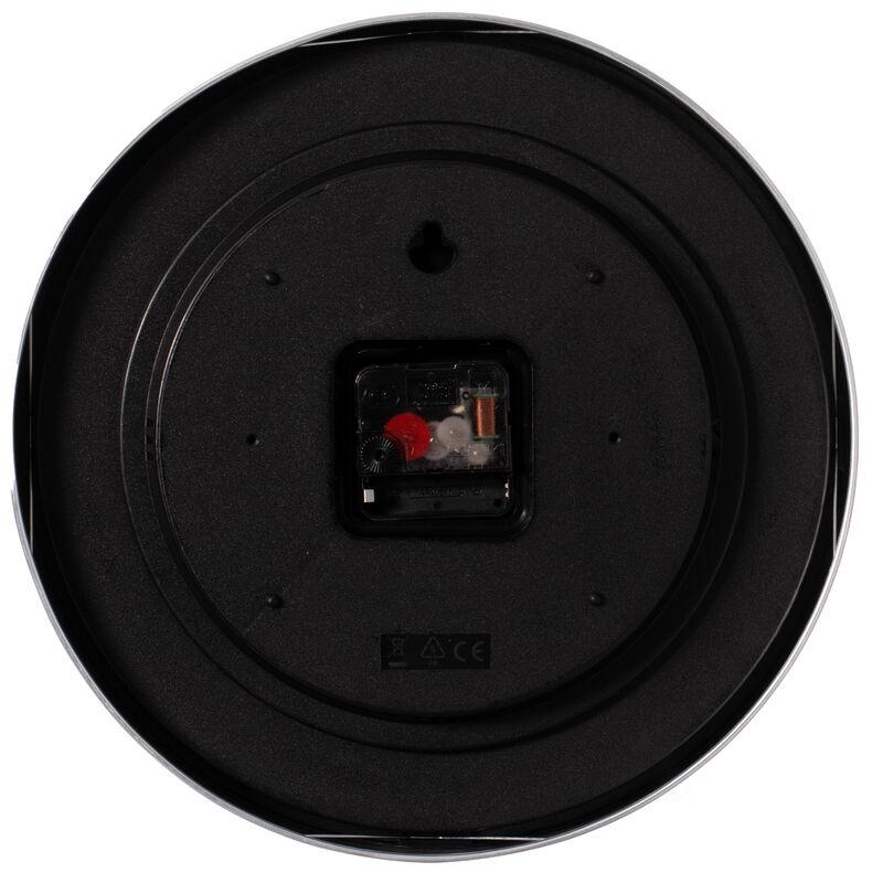 Aluminum Round Wall Clock - Modern Decor for Living Room, Kitchen, or Dining Room - 12 in Decorative Timepiece with Sleek Design - Large Round Clock for Home - Silent Ticking, Battery Operated, Silver