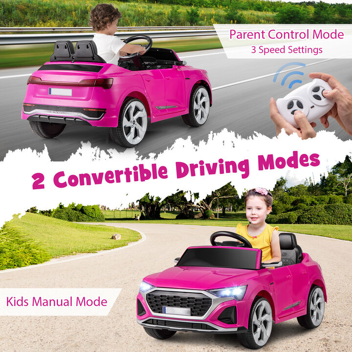Electric Kids Ride On Car with 12V Battery Remote Control and 3 Speeds