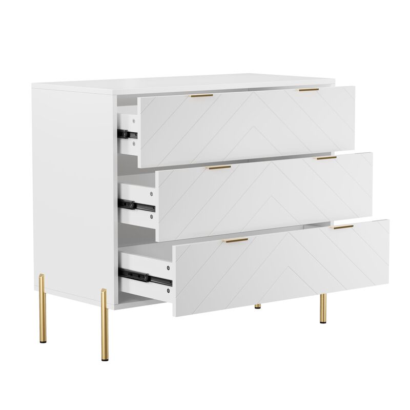 3-Drawer Dresser Chest Cabinet