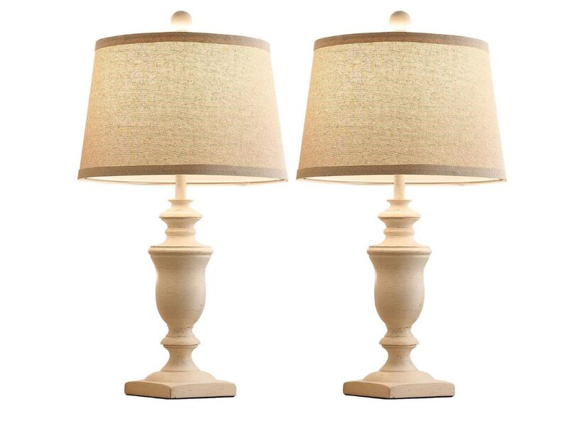 23 Inch Farmhouse Table Lamps Set of 2 with 3 Way Dimmer image number 0