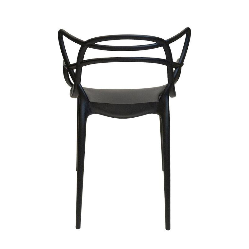Set Of 1 Kids David Side Chair -Black