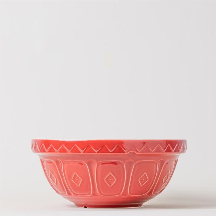 Mason Cash Color Mix Red Size 12 Mixing Bowl, 4.25 Quart