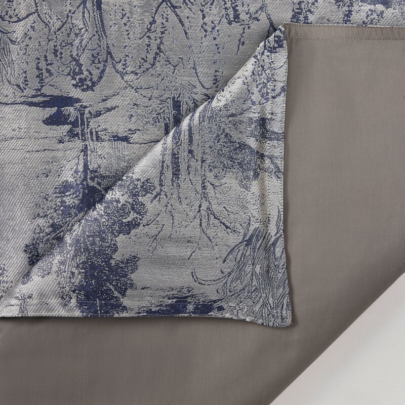 Pastoral Jacquard Silver King Duvet Cover Set image number 4
