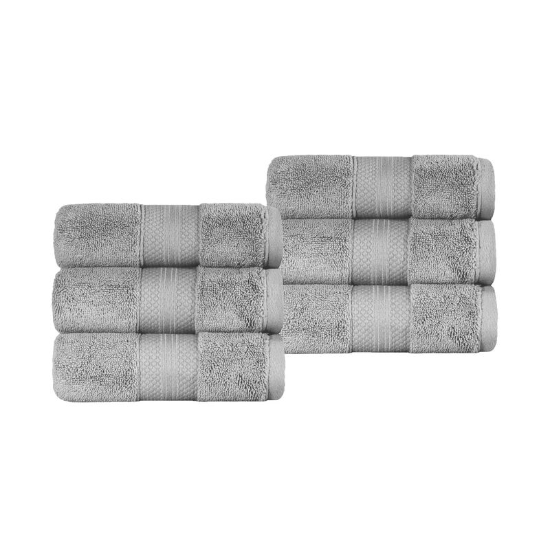 6 Pack Turkish Cotton Hand Towels Set, Soft Quick Dry Absorbent Towels for Bathroom Kitchen image number 0