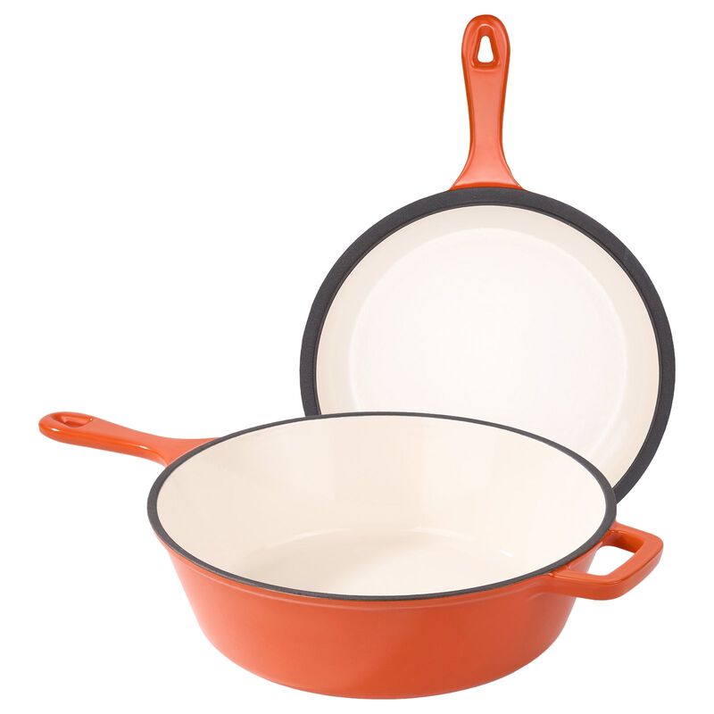 2-in-1 Enameled Dutch Oven & Skillet Set image number 0