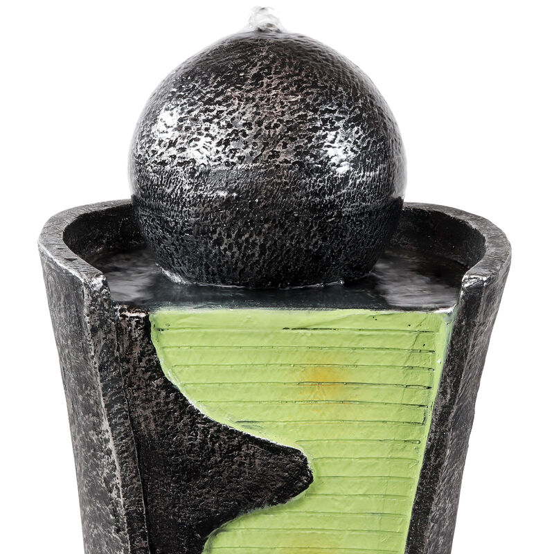 Sunnydaze Electric Art Deco Rippling Stream Outdoor Water Fountain - 39 in image number 3