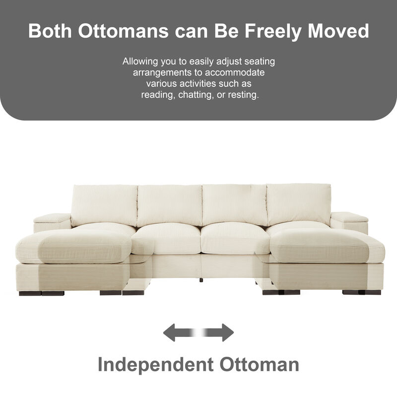 Monind U-Shaped Sectional Sofa image number 4