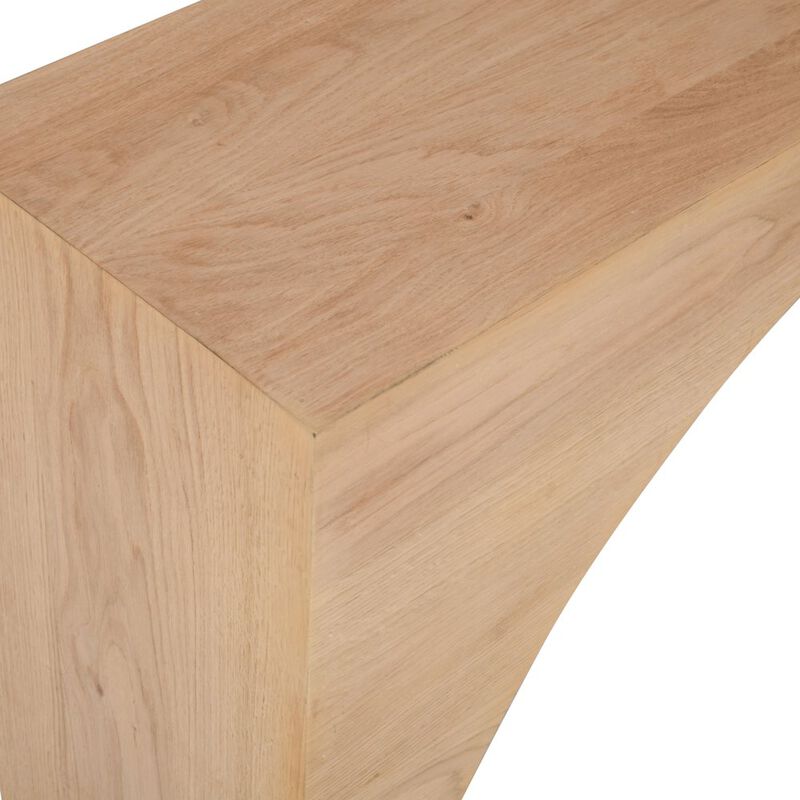 Jofran Archimedes 48 Arched Wood Modern Rustic Sofa Console Table