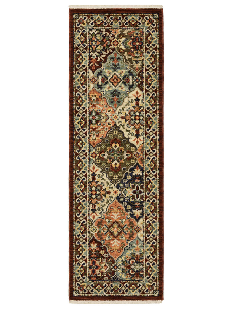 Lilihan 2' x 6' Red Rug