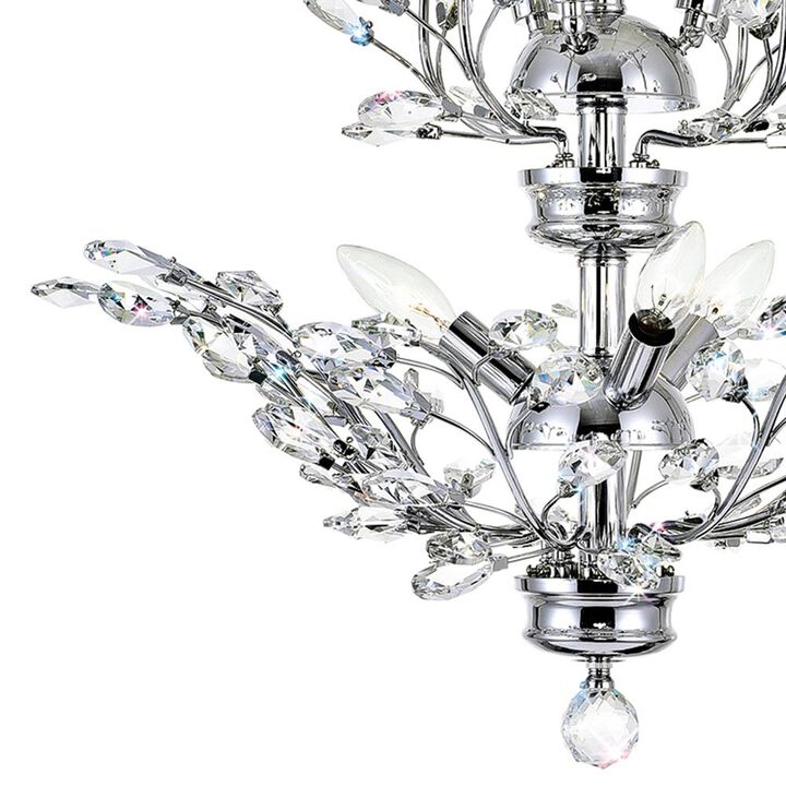 Ivy 6 Light Chandelier With Chrome Finish