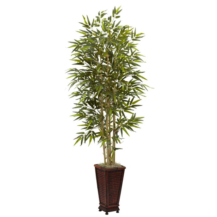 HomPlanti 6 Feet Bamboo Tree w/Decorative Planter