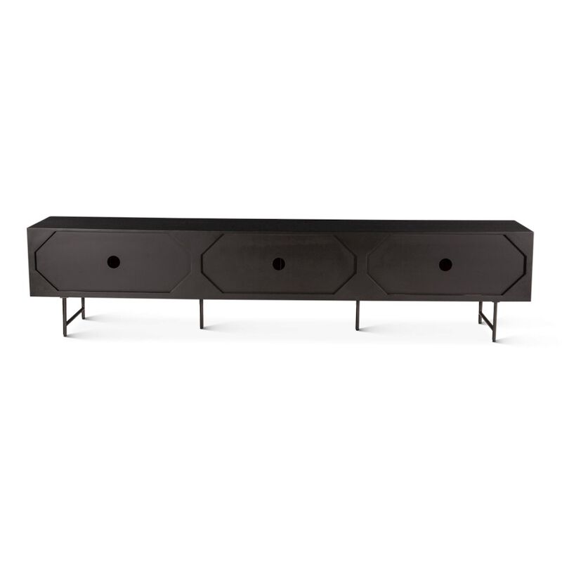 World Interiors Halden 98in Plasma Cabinet in Matte Black image number 3