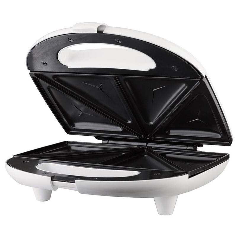 Brentwood Non Stick Compact Dual Sandwich Maker in White