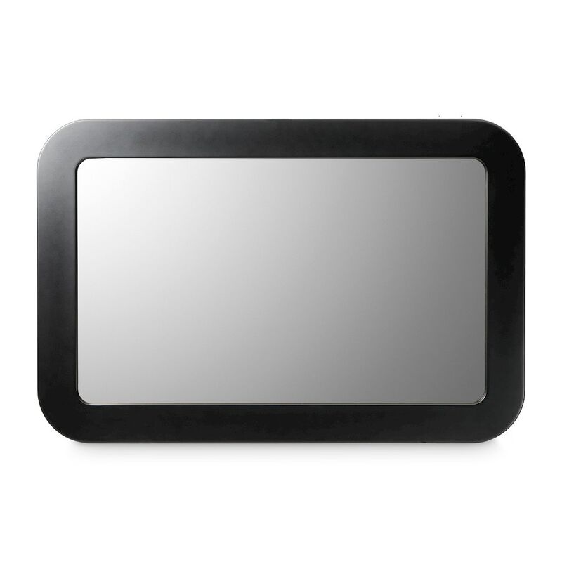 Michael Amini Lisbon Wall Mirror - Silken Matte Black