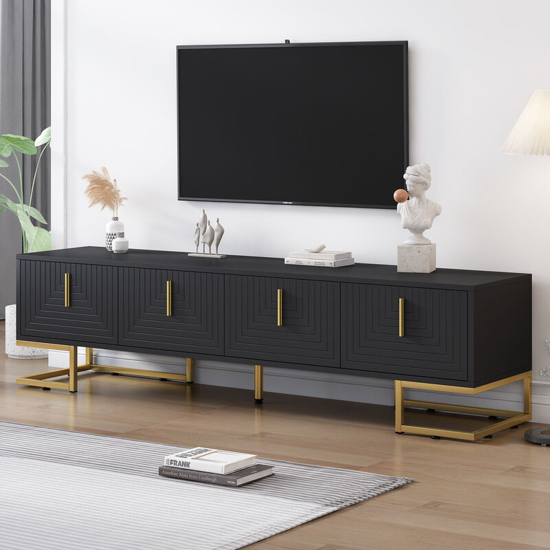 Merax Media Console Table with Cabinets TV Stand